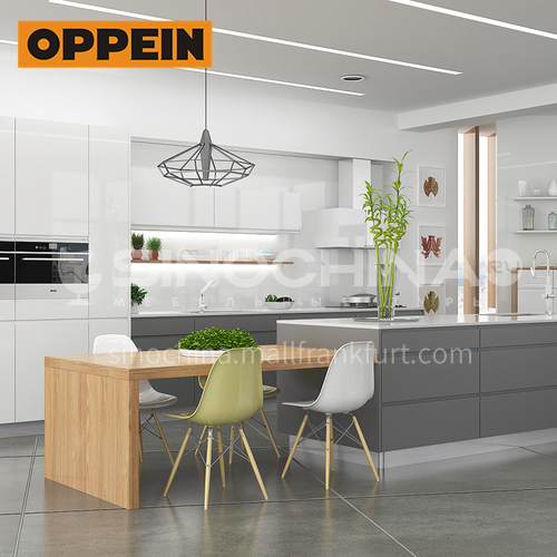  Modern design  UV lacquer with HDF kitchen cabinet-OP16-L11